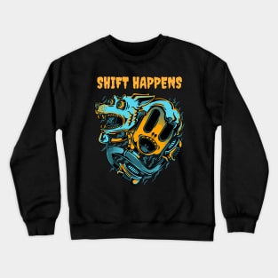 Shift Happens Crazy Werewolf Crewneck Sweatshirt